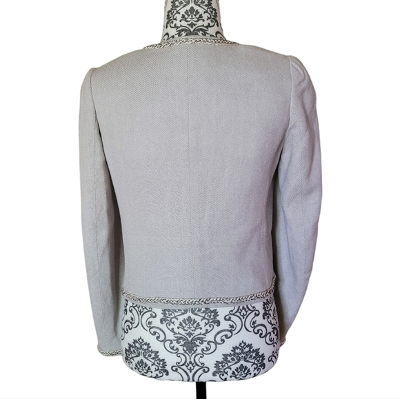 Rebecca Taylor silk blend cropped blazer size 4 - Picture 2 of 16